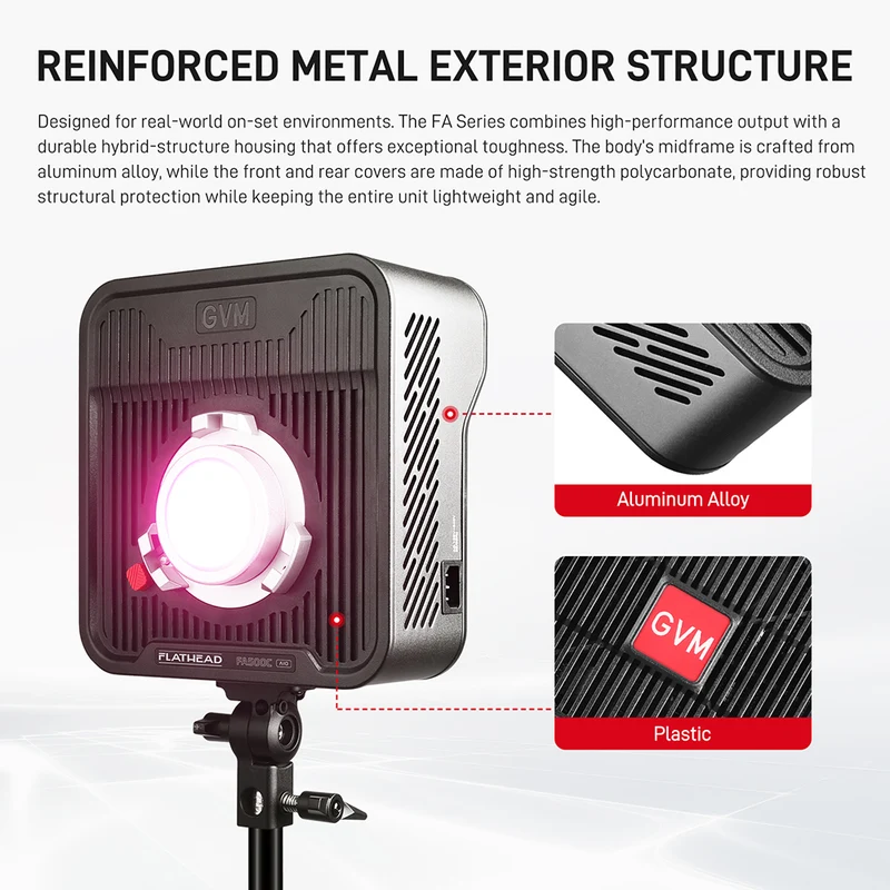 (Open box)GVM FA500C 500W RGB LED Cinema Light