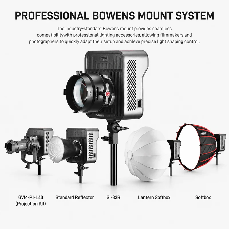 (Open box)GVM FA500C 500W RGB LED Cinema Light