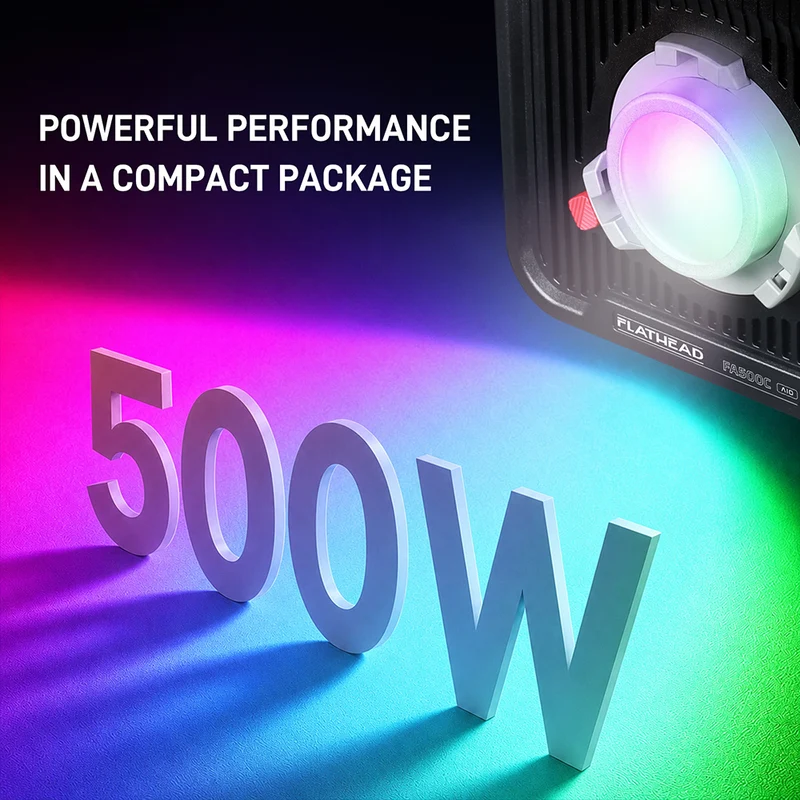 (Open box)GVM FA500C 500W RGB LED Cinema Light