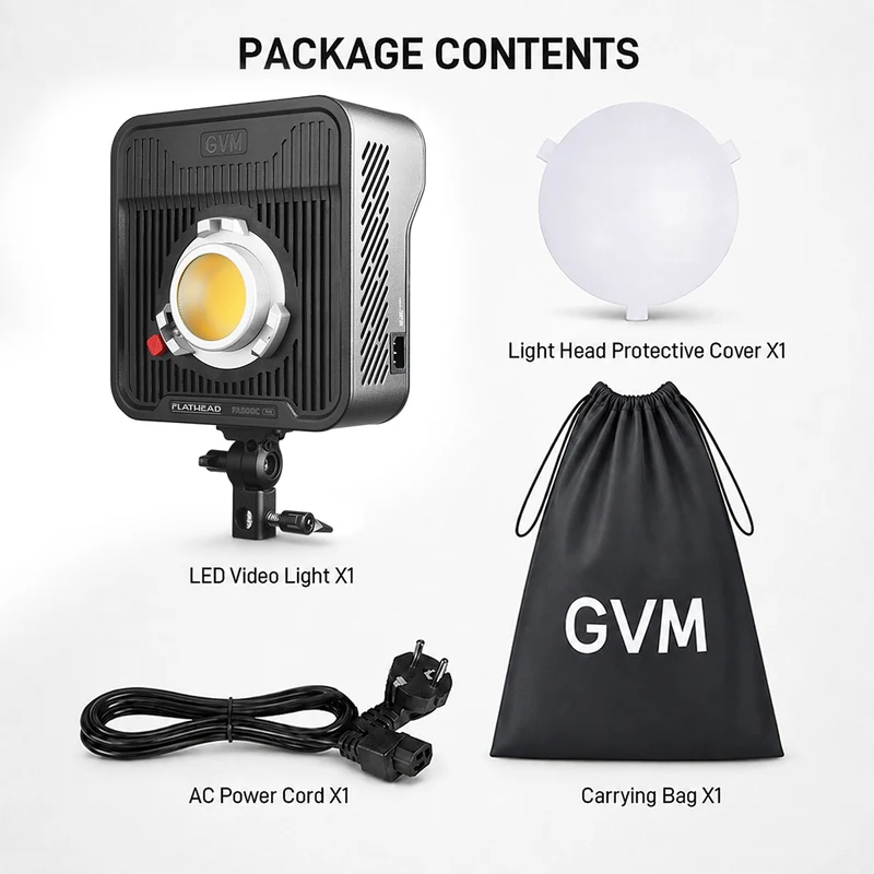 (Open box)GVM FA500C 500W RGB LED Cinema Light