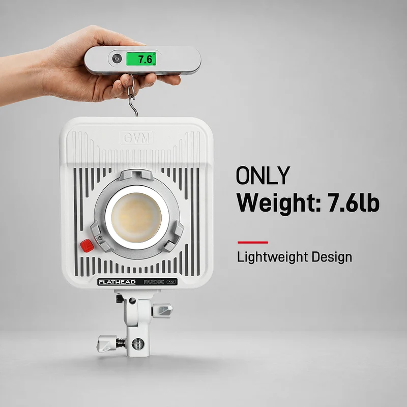 GVM FA200C AIO RGB LED Video Light - Portable Flathead Panel