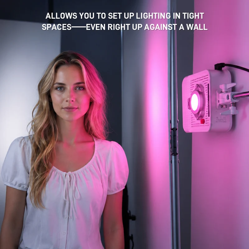GVM FA200C AIO RGB LED Video Light - Portable Flathead Panel