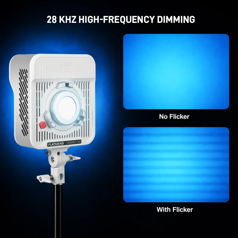 GVM FA200C AIO RGB LED Video Light - Portable Flathead Panel