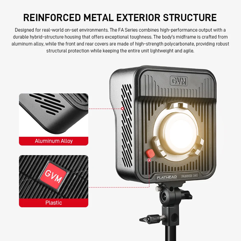 GVM FA300B 300W Bi-Color Photography & Videos LED Light