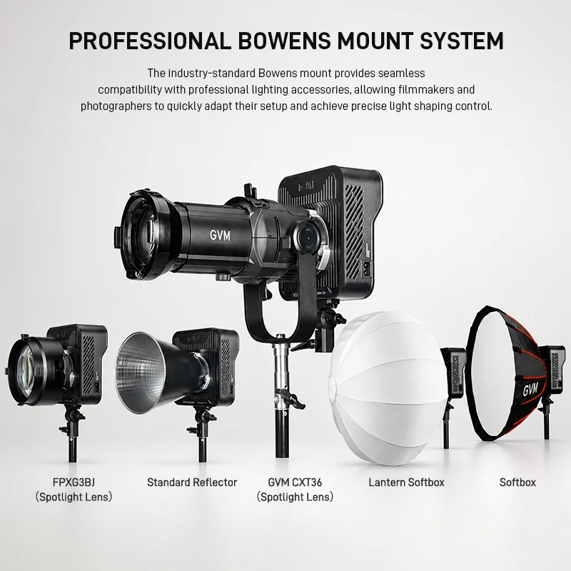 GVM FA300B 300W Bi-Color Photography & Videos LED Light