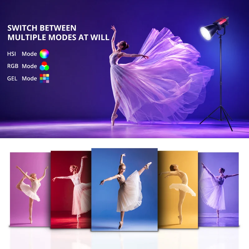 GVM AIO SD300C 300W RGBWW Photography Video Light