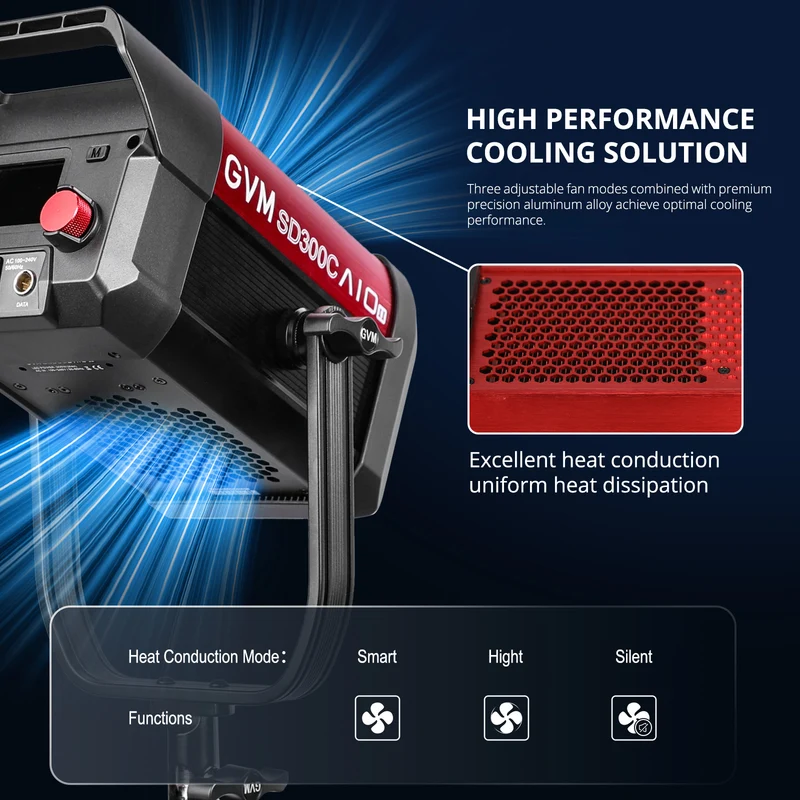 GVM AIO SD300C 300W RGBWW Photography Video Light