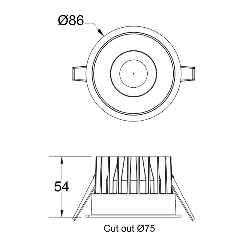 FOCO-R 10W weiß/schwarz