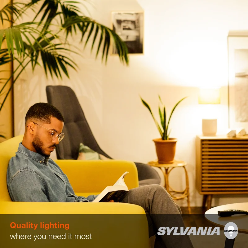 SYLVANIA Incandescent G25 Décor Globe Light Bulb, 40W, Dimmable, E26 Medium Base, Clear Finish, 2850K, Warm White - 6 PK