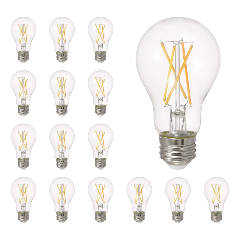 SYLVANIA LED TruWave A19 Light Bulb, 8W, Dimmable, 2700K, Soft White - 16 Pk
