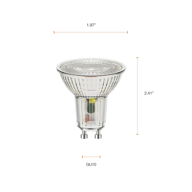 SYLVANIA LED TruWave Natural Series PAR16 Light Bulb, 50W = 6W, GU10 Bi-Pin Base, Dimmable, 5000K, Daylight