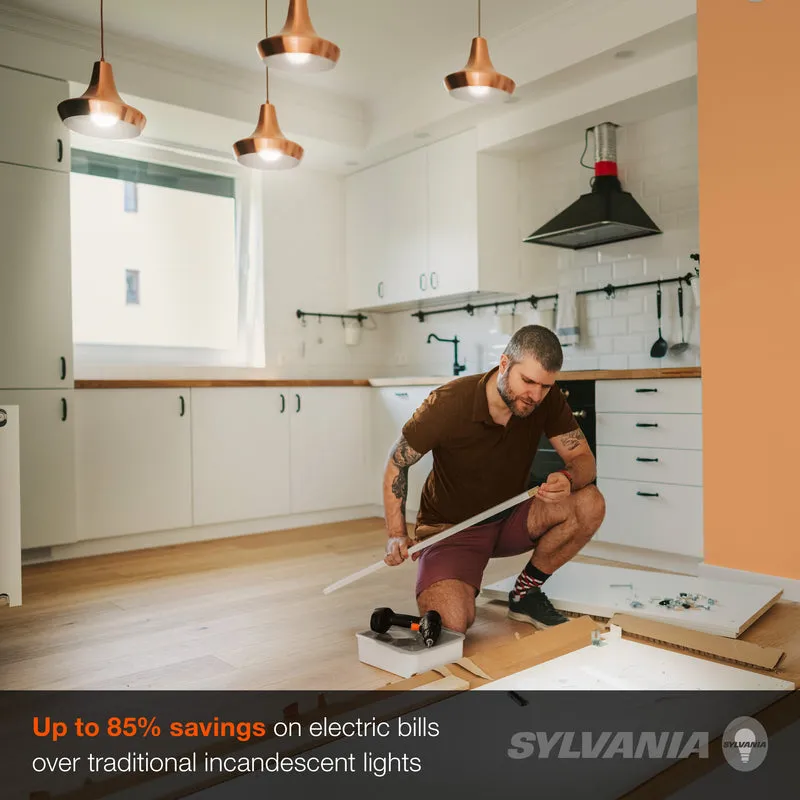 SYLVANIA LED A19 Light Bulb, 100W = 14W, Non-Dimmable, Frosted Finish, 1500 Lumens, 2700K, Soft White - 24 Pk