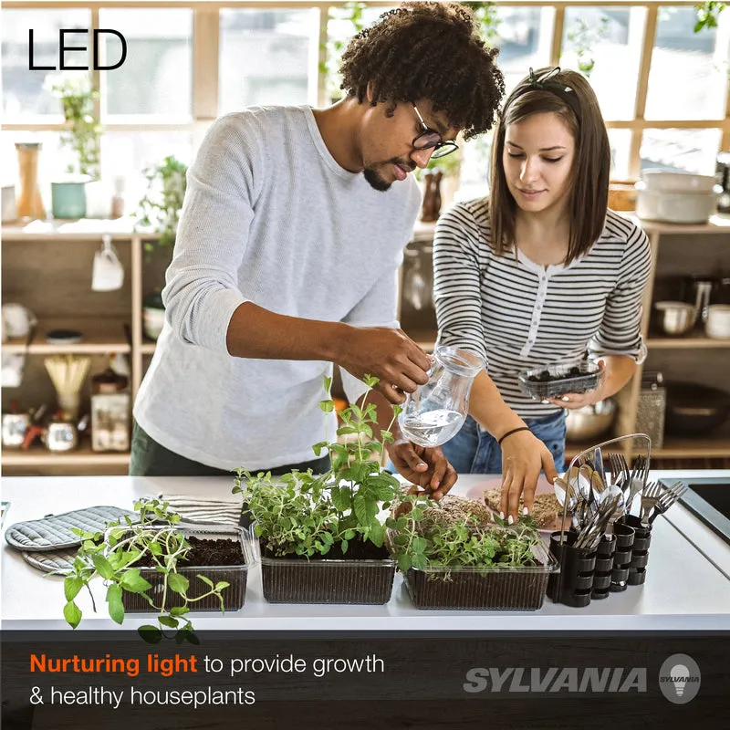 SYLVANIA Full Cycle 20W LED Grow Light Bulb, PAR38, 30 Micromoles/s, 80 CRI, Non-Dimmable, Frosted - 1 PK