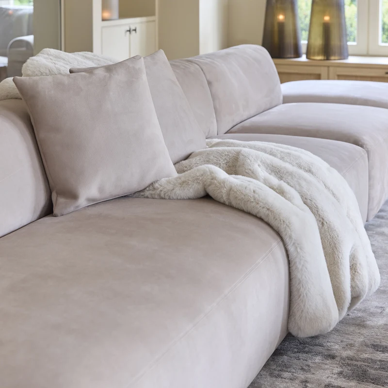 Heather Faux Fur Throw 180x130cm