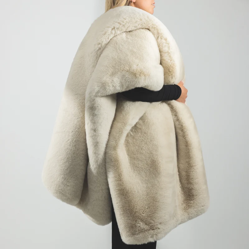 Heather Faux Fur Throw 180x130cm