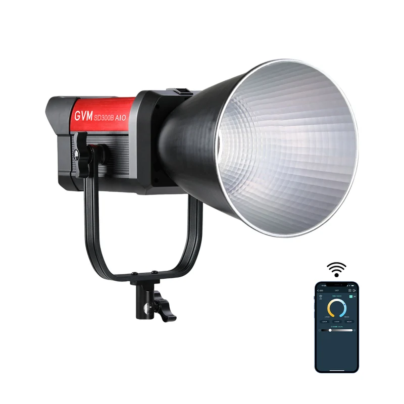 GVM SD300B AIO 300W Bi-Color Monolight With Softbox