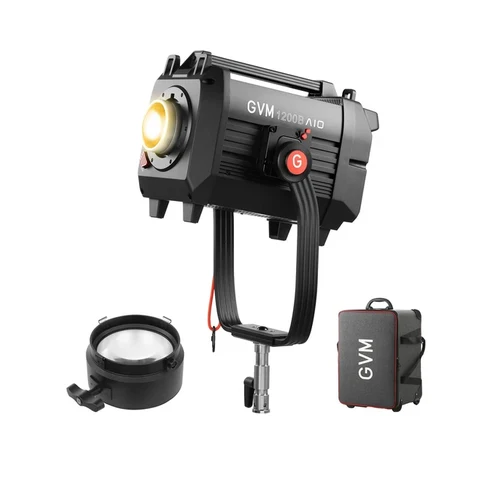 GVM 1200B AIO 1200W Film Lighting Equipment Bi-Color Integrated DMX Bicolor Spotlight