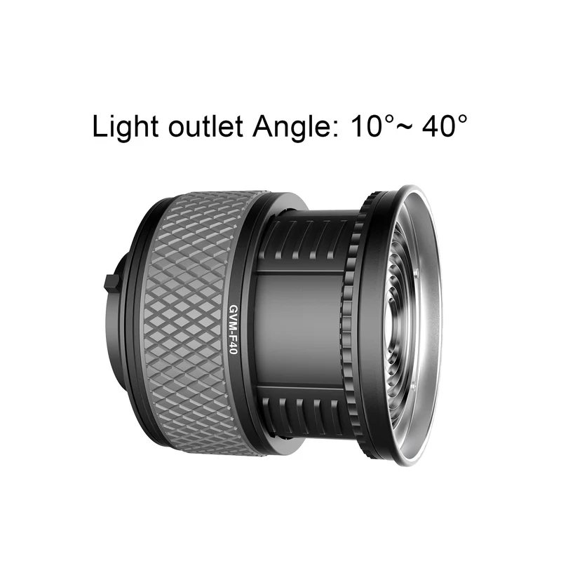 GVM F40 Fresnel Attachment for LED Light Spotlight(300W or less)