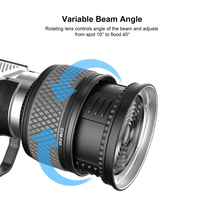 GVM F40 Fresnel Attachment for LED Light Spotlight(300W or less)