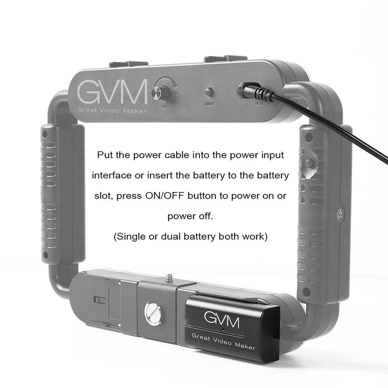GVM TL-10S Smartphone Video Camera Rig Light with Bluetooth Control（Open Box）