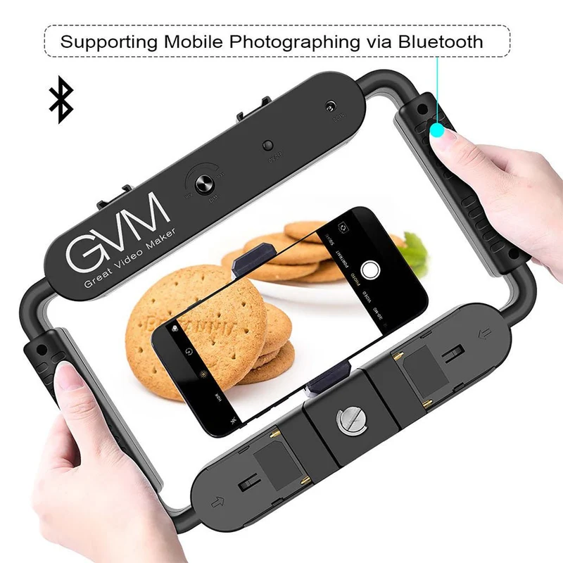 GVM TL-10S Smartphone Video Camera Rig Light with Bluetooth Control（Open Box）