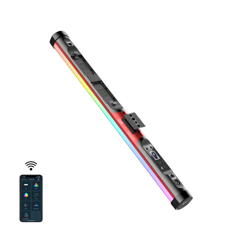 GVM BD25R Bi-Color RGB LED Light Wand (24")