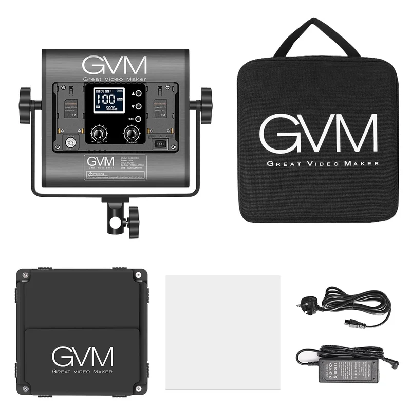 GVM-800D-II 40W Bi-color and RGB Video Panel Light（Open Box）