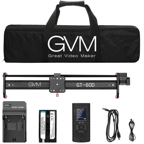 GVM Professional Video Aluminum Alloy Motorized Camera Slider (23″)（Open Box）