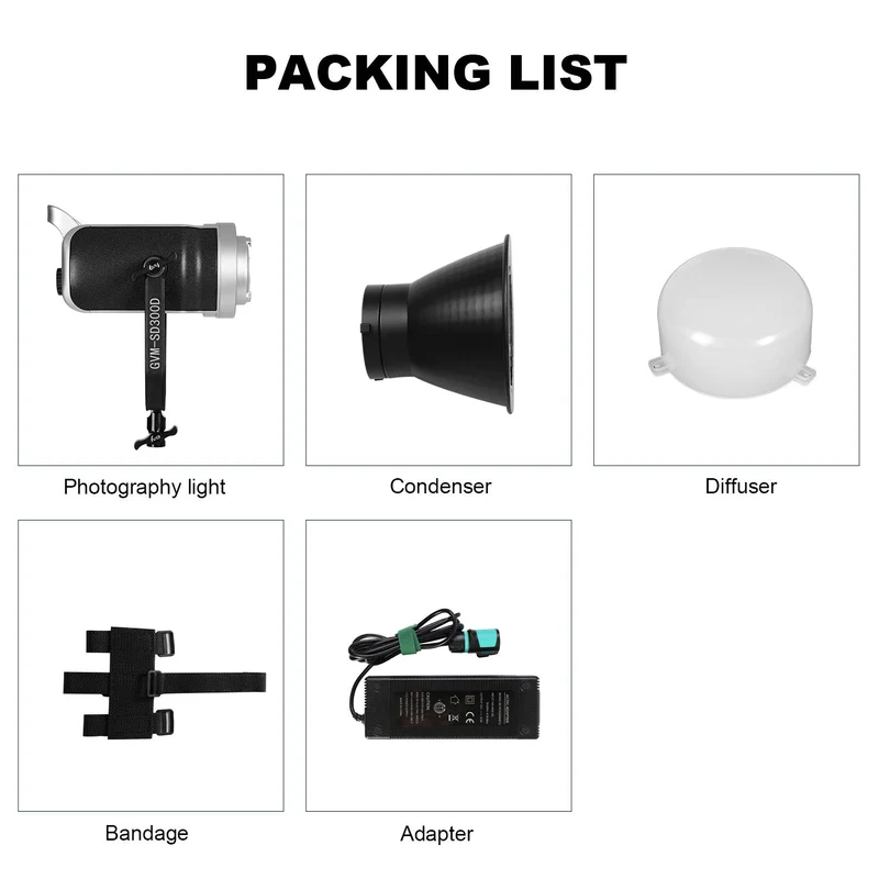GVM-SD300D 300W Bi-Color LED Video Light High Power Monolight（Open Box）