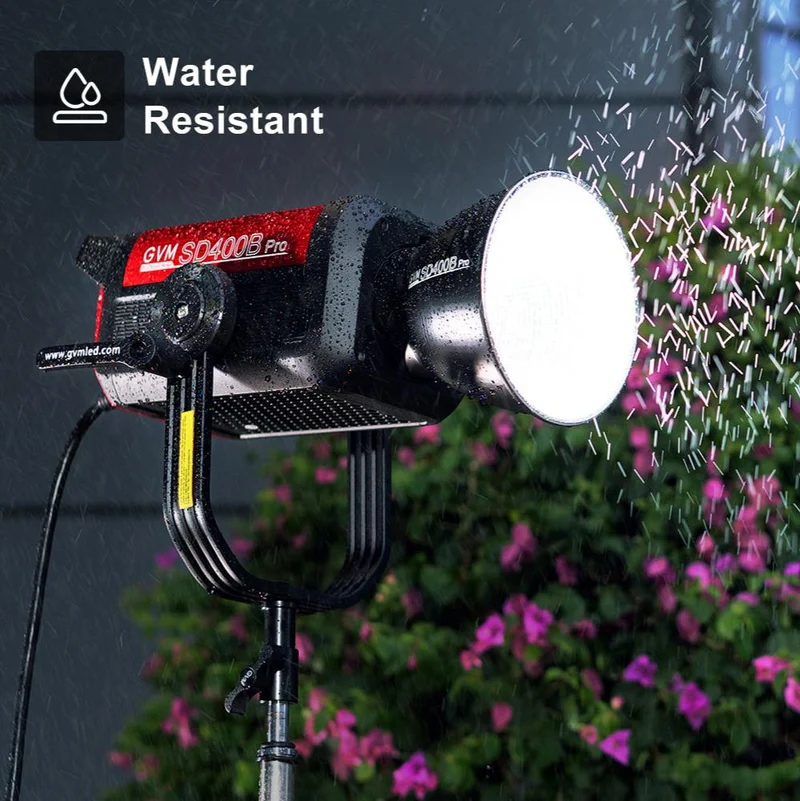 GVM PRO-SD400B 400W Waterproof Bi-Color Monolight(V-mount & Mesh Bluetooth)（Open Box）
