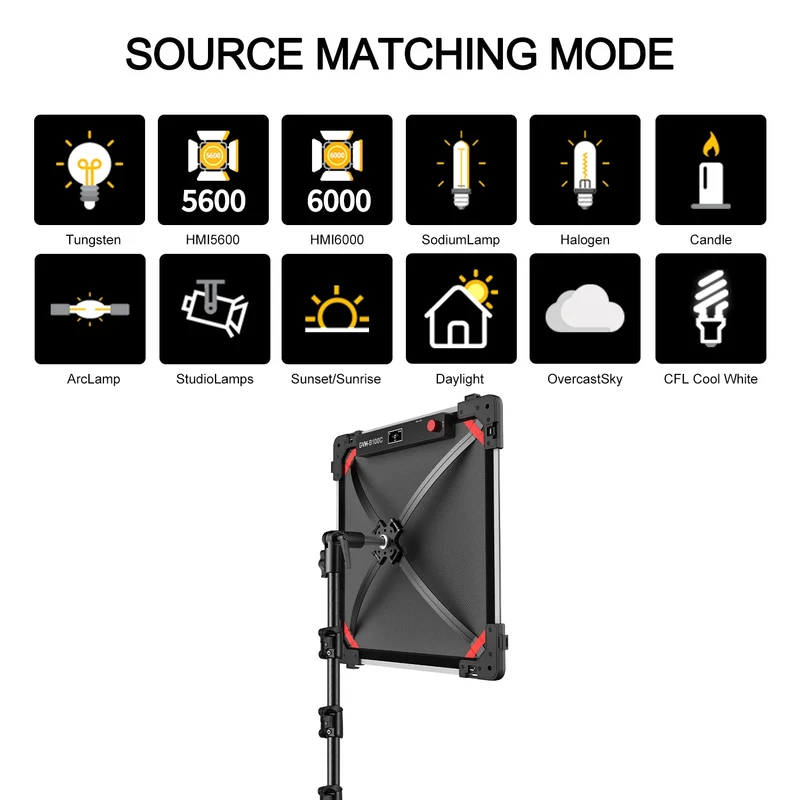 GVM B100C 100W RGB&Bi-Color Flexible LED Light（Open Box）