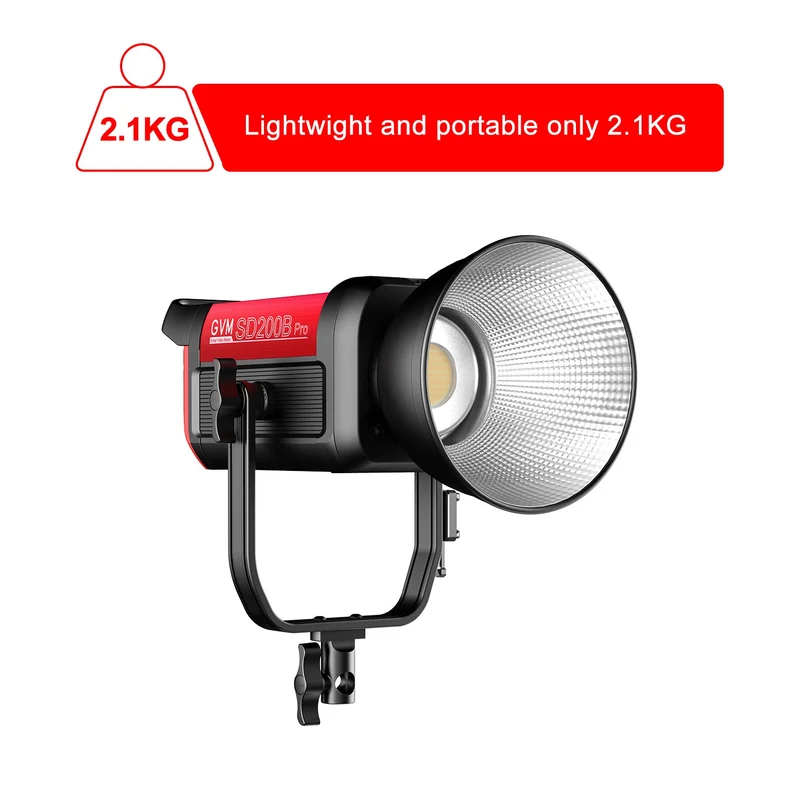 GVM PRO-SD200B 200W Bi-Color Monolight With Softbox