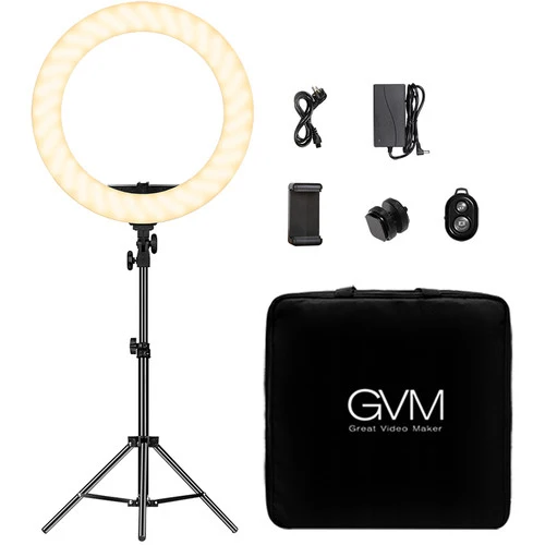 GVM-18S 55W High Power Bi-Color LED Ring Light Kit (18")（Open Box）