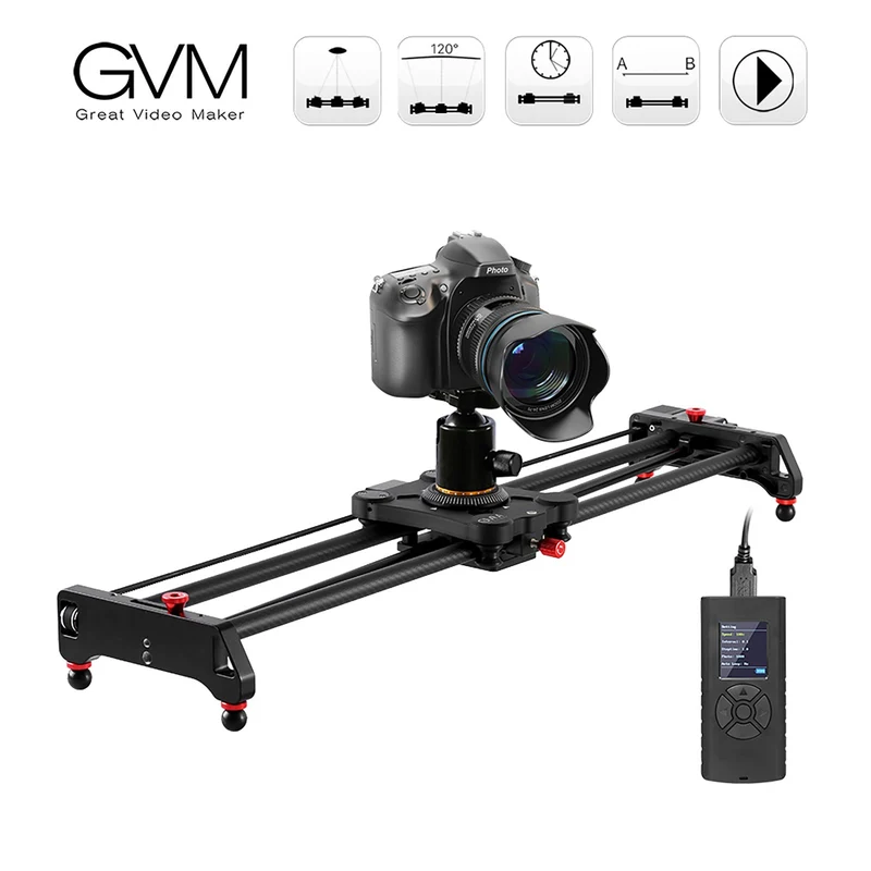 GVM GR-80QD Professional Video Carbon Fiber Motorized Camera Slider (32")