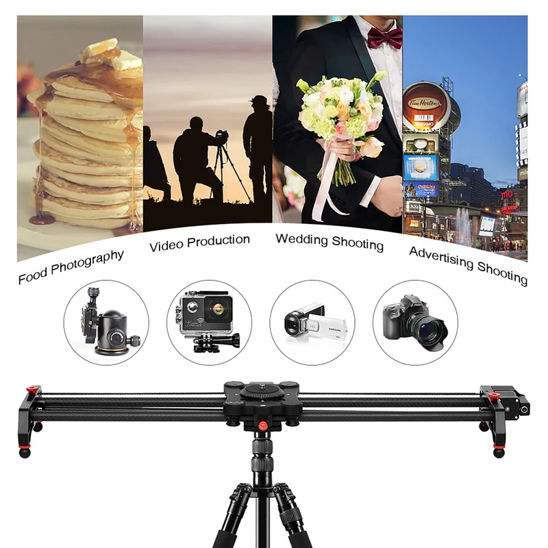 GVM GR-80QD Professional Video Carbon Fiber Motorized Camera Slider (32")