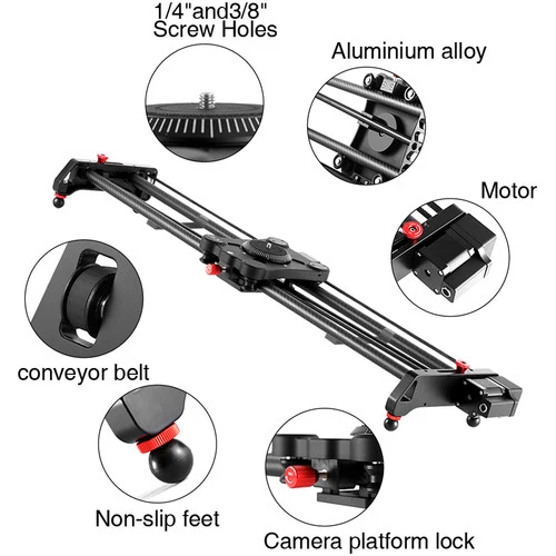 GVM GR-120QD Professional Video Carbon Fiber Motorized Camera Slider (48")