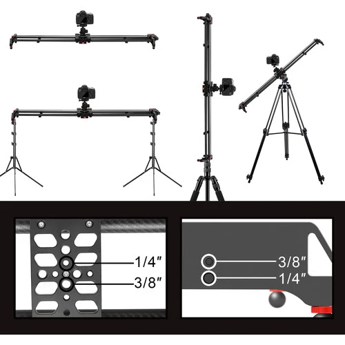 GVM GR-120QD Professional Video Carbon Fiber Motorized Camera Slider (48")