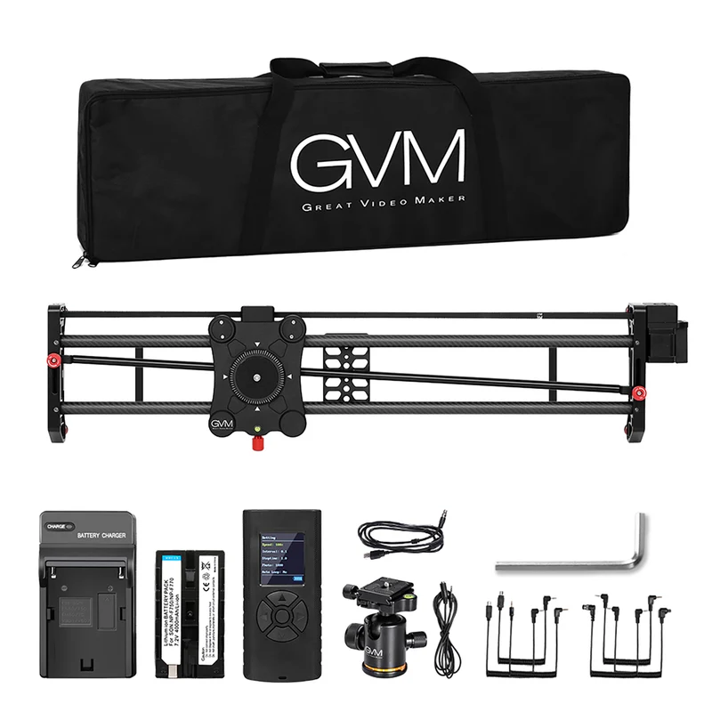 GVM GR-120QD Professional Video Carbon Fiber Motorized Camera Slider (48")
