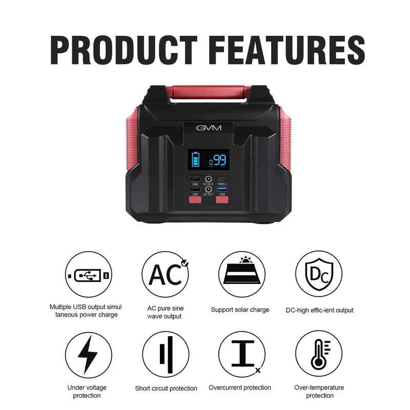 GVM H300W Portable Power Station