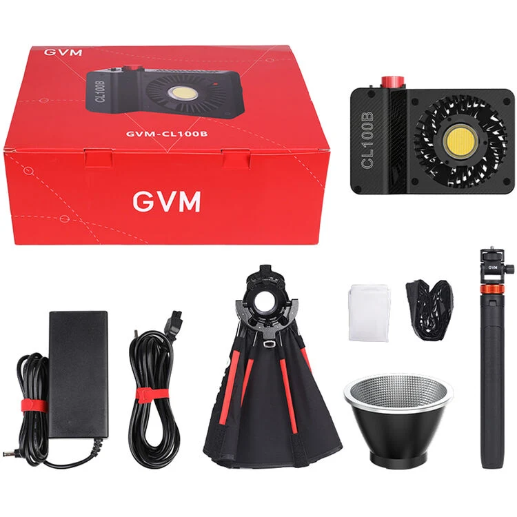 GVM CL100B Portable Bi-Color LED Monolight with Softbox&Tripod (1-Light Kit)