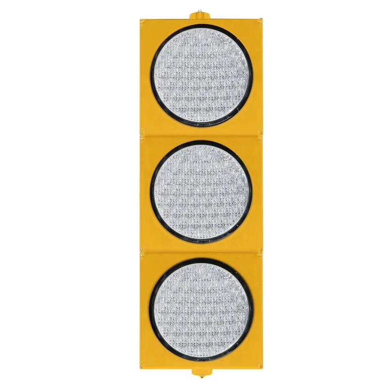 LED Trafiksignal 200 Trippel med Gult Hus Diffusorlins