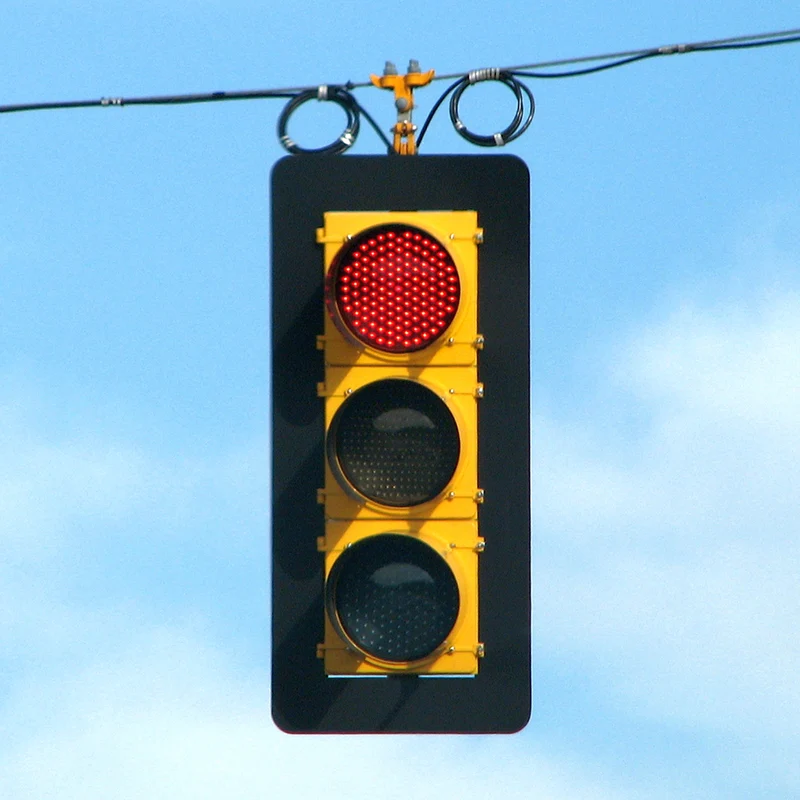 LED Trafiksignal 200 Trippel med Gult Hus