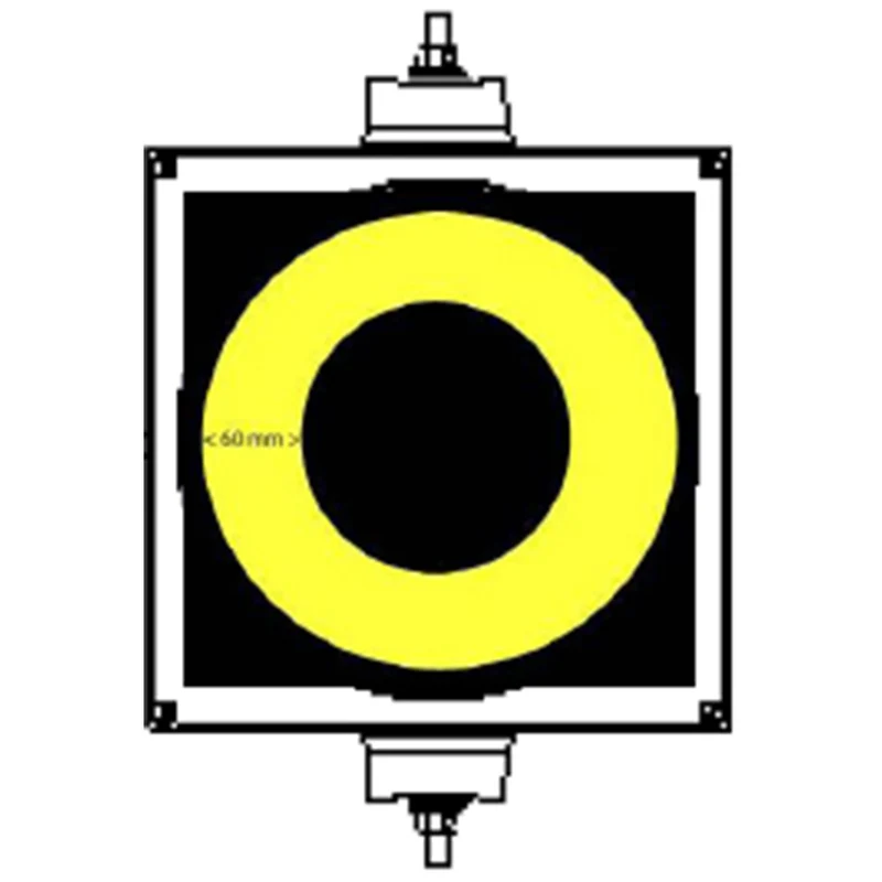 LED Trafiksignal 400 Enkel Gul Cirkel Tågspecial / Riktningssignal