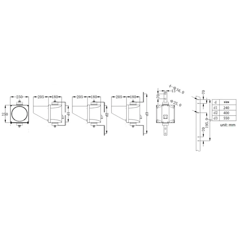 LED Trafiksignal 200 Enkel Standard