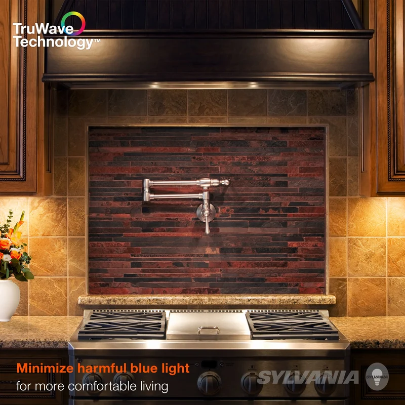 SYLVANIA TruWave Natural Series 3-Way Selectable 12" LED Under Cabinet Light Starter Kit, Soft / Cool / Daylight, Plug-in Adapter - 1 Pack