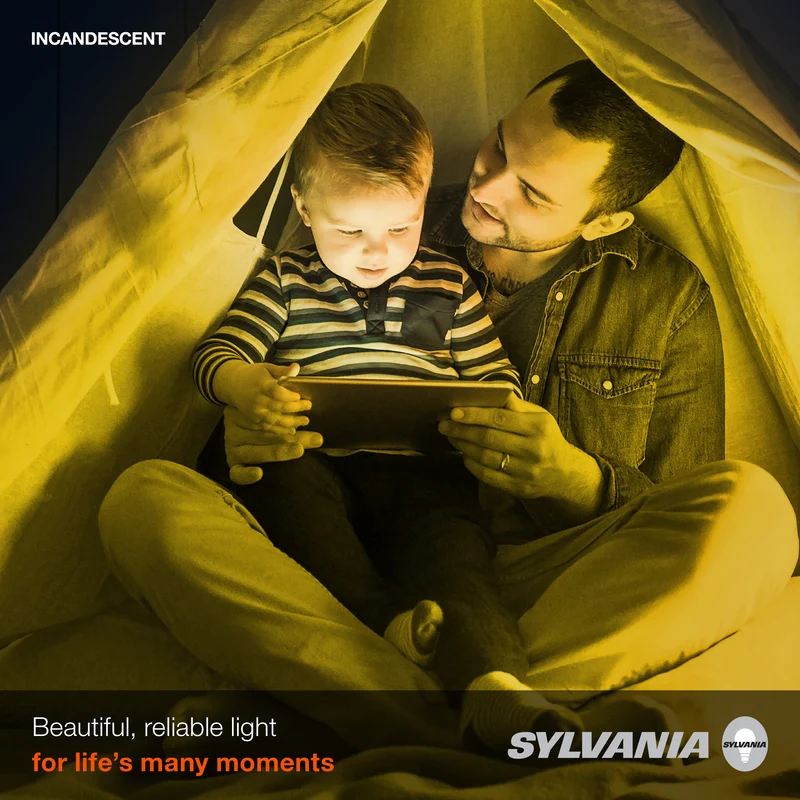 SYLVANIA Incandescent A19 Light Bulb, 25W, Dimmable, Yellow - 1 Pk