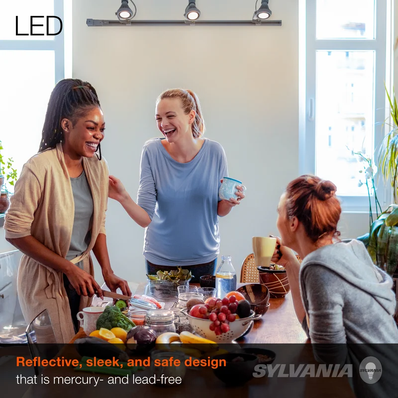 SYLVANIA LED Flood MR16 Light Bulb, 20W = 5W, GU5.3 Bi-Pin Base, Dimmable, 2700K / 3000K, Soft White / Bright White