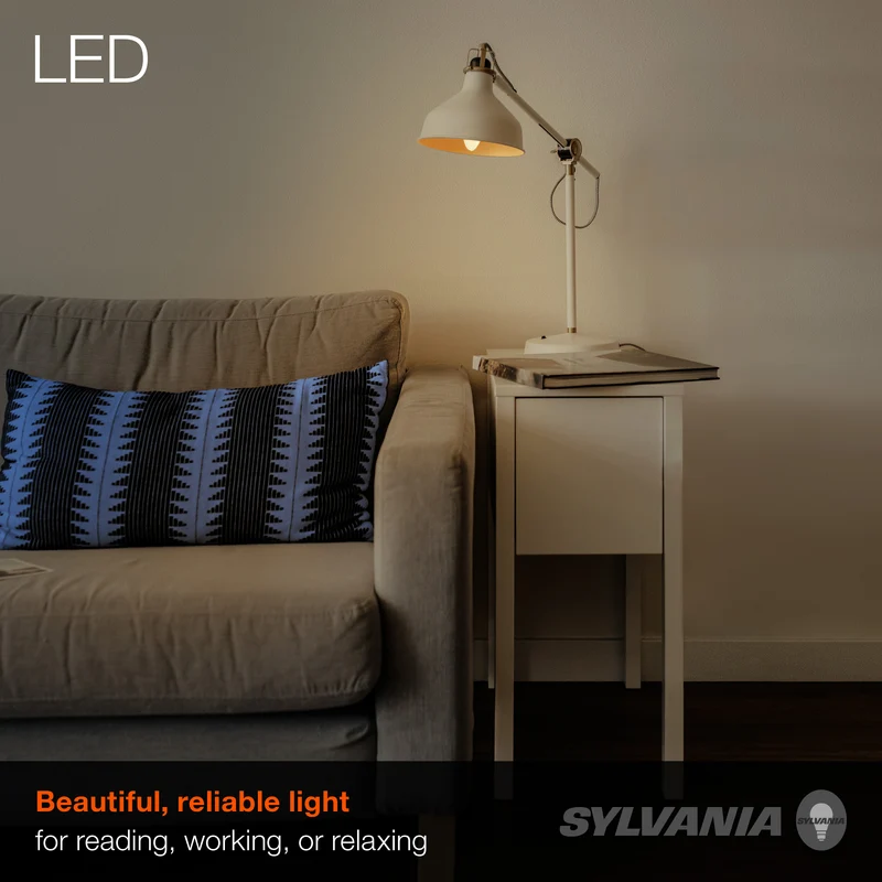 SYLVANIA ECO LED B10 Light Bulb, 60W = 3.5W, 2700K / 5000K, Dimmable, Clear, Soft White / Daylight - 18 Pk
