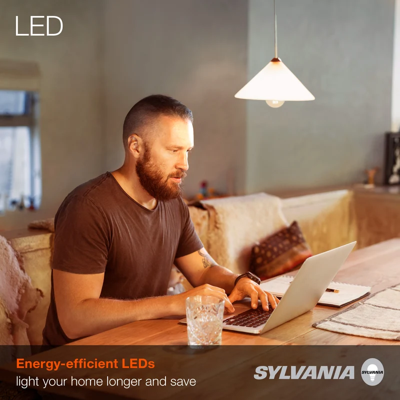 SYLVANIA LED Vintage A15 Light Bulb, 40W = 4.5W, Dimmable, 2175K, Amber Glow - 1 PK