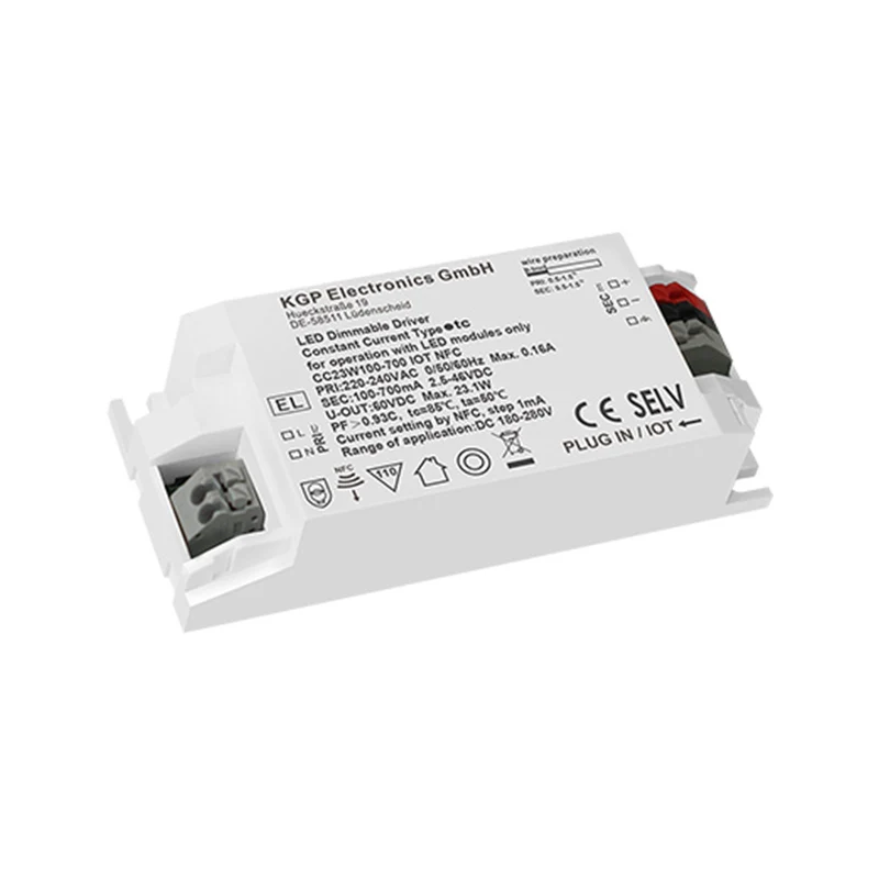 KGP LED Treiber 23W 100-700mA IOT NFC